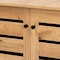 Baxton Studio Gisela Modern and Contemporary Oak Brown Finished Wood 2-Door Shoe Storage Cabinet 189-11993-ZORO - alternate 8